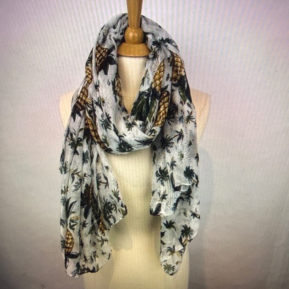 KISMET Vintage Pineapple Scarf Shawl Wrap